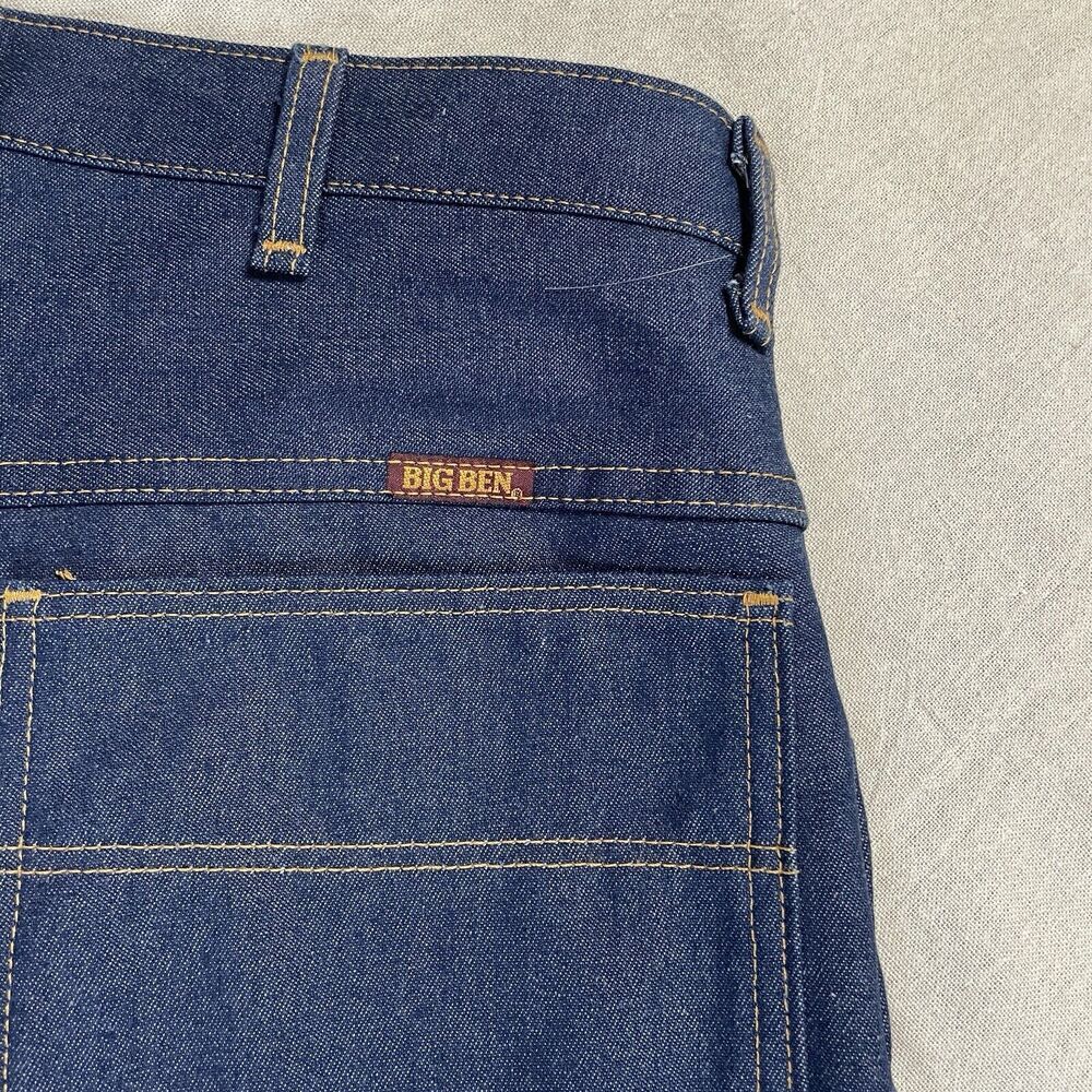 Vintage NWOT Big Ben Dark Denim Utility Jean Mens Sz 40x30 Blue Cotton Deadstock - Picture 7 of 14